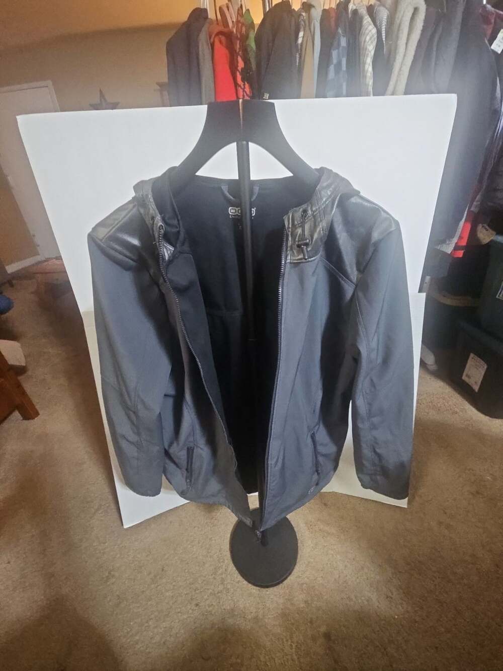 OGIO Endurance Jacket Size L/G Grey Hooded Full Zip